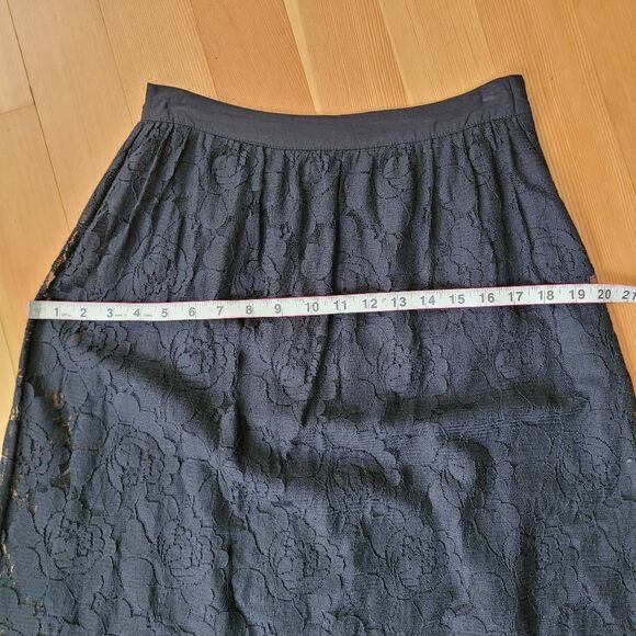 Vintage Y2K forever 21‎ XS maxi length full lace black skirt romantic whimsigoth - Picture 8 of 9